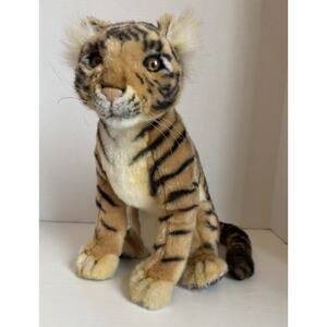 12" Hansa Sitting Tiger Cub Big Cat Plush 4263 Stuffed Animal Toy
